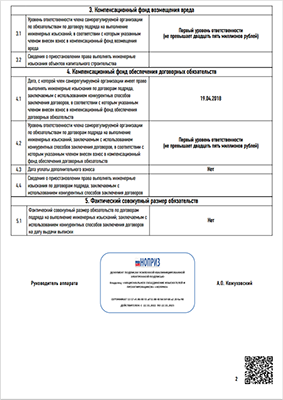 Выписка из СРО в области инженерных изысканий л.2/2